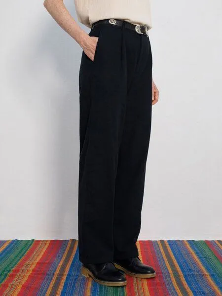 Rotholz Rotholz - Hose Flannel Pantalone Women, Schwarz, – Produktbild 4 von 4