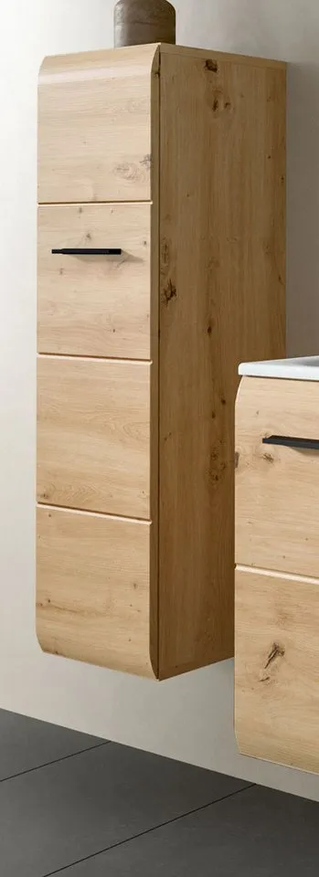 Inn.Furn Badkommode Cover (Badschrank in Eiche Artisan, 30 x 106 cm), als Hängeschrank oder stehend, Beige, – Produktbild 3 von 5