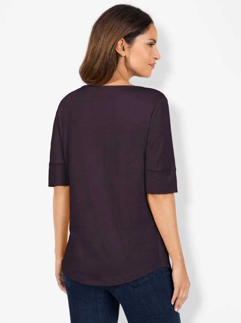 Witt T-Shirt, Aubergine, – Produktbild 1 von 2