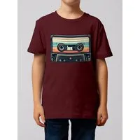 watabout.kids watabout.kids T-Shirt Kinder Retro Kassette, Burgundy, – Produktbild 1 von 1
