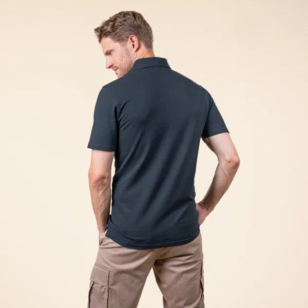Living Crafts Living Crafts Polo-Shirt - TIRMON, Midnight (blau), – Produktbild 3 von 4