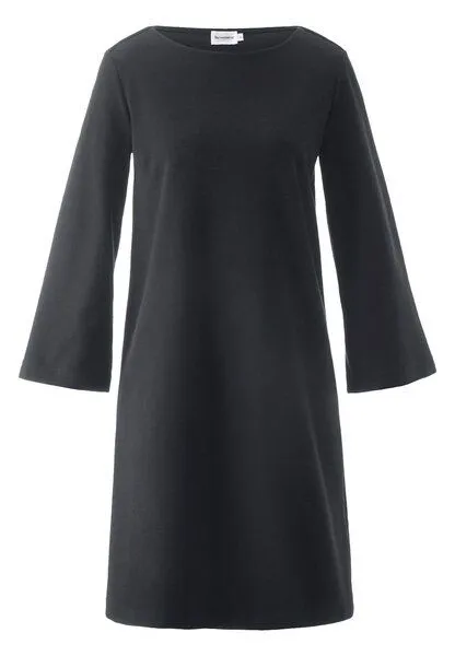 hessnatur hessnatur Jersey Kleid Mini Regular aus Bio-Baumwolle, Schwarz, – Produktbild 3 von 4