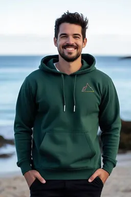 Kultgut Kultgut Pro Earth- Hochwertiger Biofair - Hoodie / Little Faded Mountain – Produktbild 1 von 1
