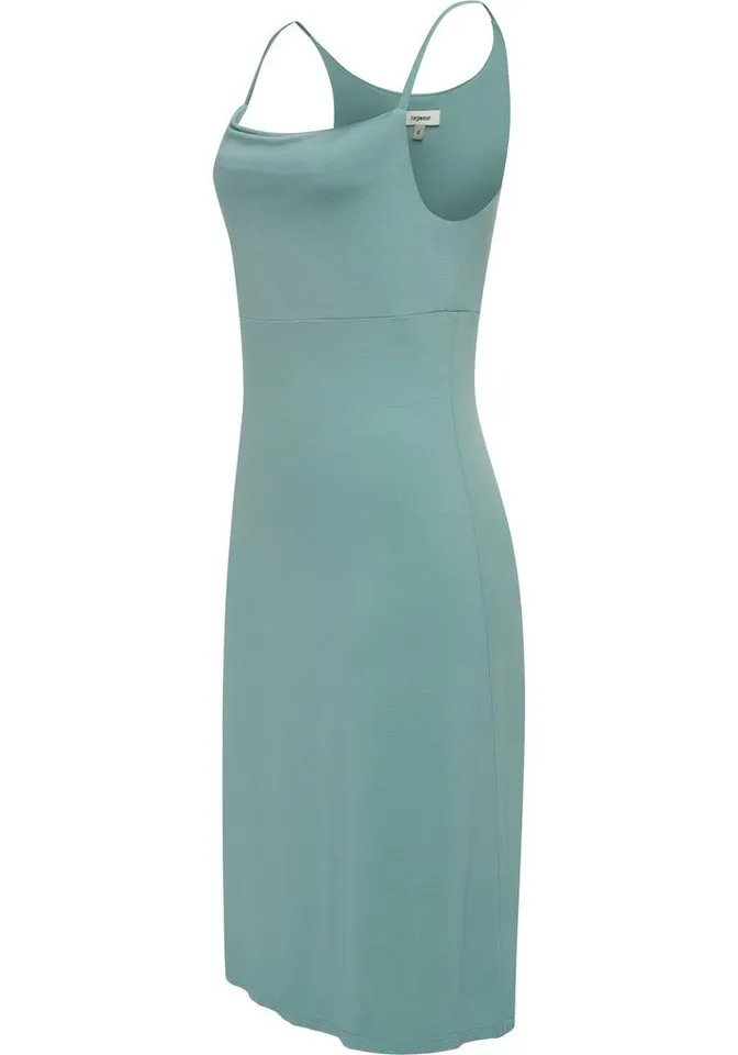 ragwear ragwear Sommerkleid Saturia Knielanges, leichtes Midikleid, Blau, – Produktbild 2 von 2