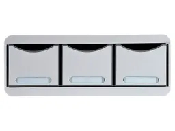 Exacompta Exacompta Schubladenbox Modulo "Office", DIN A4+, 3 Schubladen geschlossen, lichtgrau – Produktbild 1 von 1