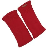 short'n'pietz short'n'pietz Schurwollhandstulpen , handgestrickt, Rot, – Produktbild 1 von 1