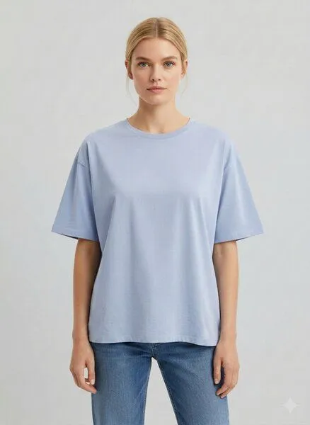 UNIPOLAR UNIPOLAR Oversized T-Shirt Modell: Comiso, Serene blue, – Produktbild 2 von 5