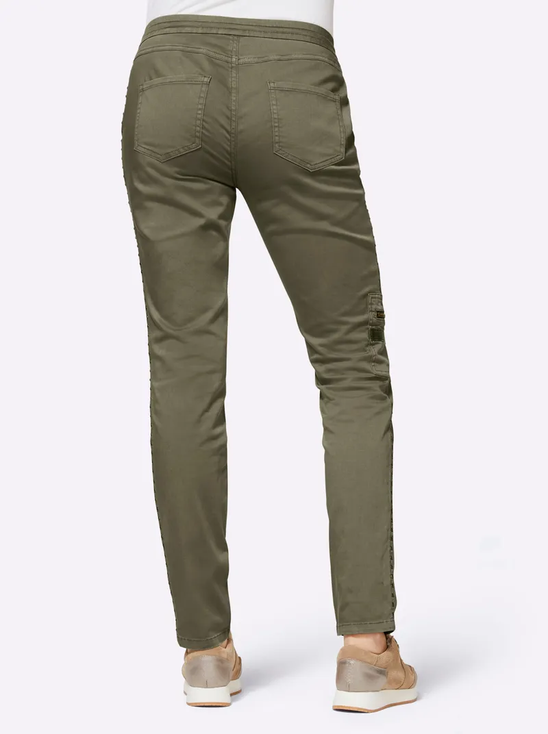 heine Cargohose, Khaki, – Produktbild 2 von 3