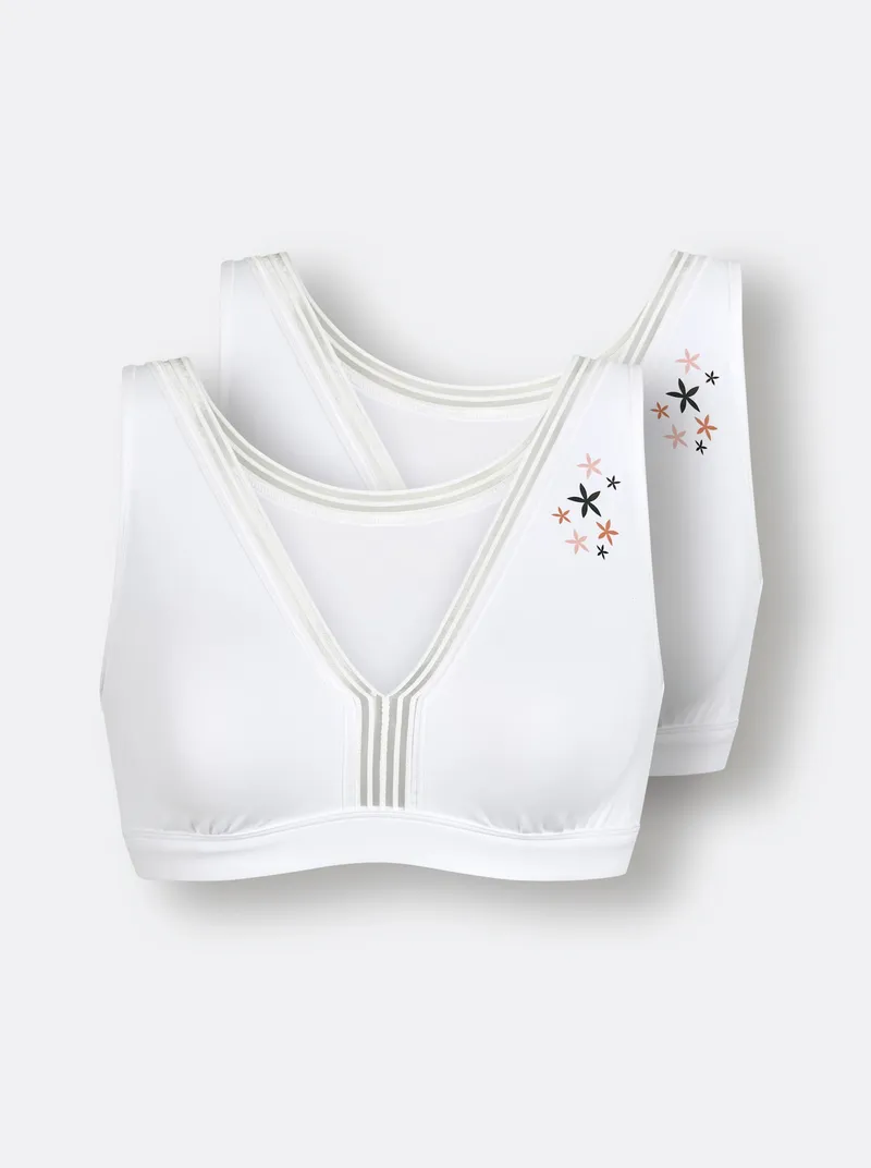 wäschepur Bustier, Weiß-bedruckt, – Produktbild 2 von 2
