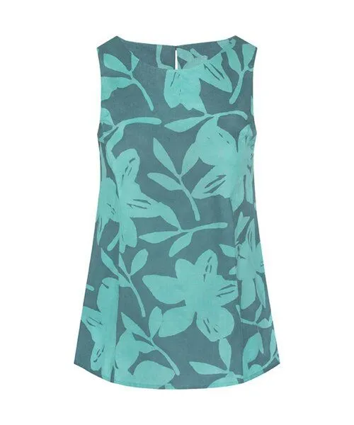 Global Mamas Global Mamas Bio Bluse - BOARDWALK - Argyle, Blossom sea glas (grün), – Produktbild 2 von 4