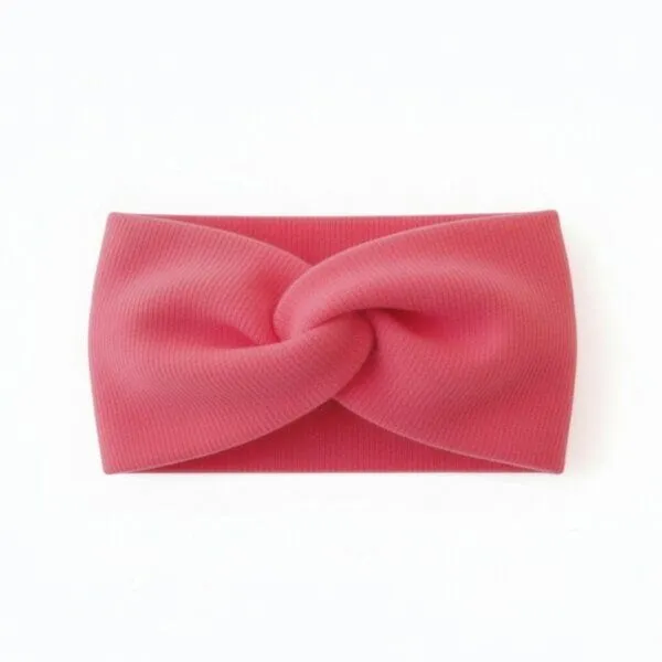 körber mode körber mode Stirnband Twist warm flauschig Bio Baumwolle Rippstruktur handmade rosa oder braun, Braun, – Produktbild 2 von 2