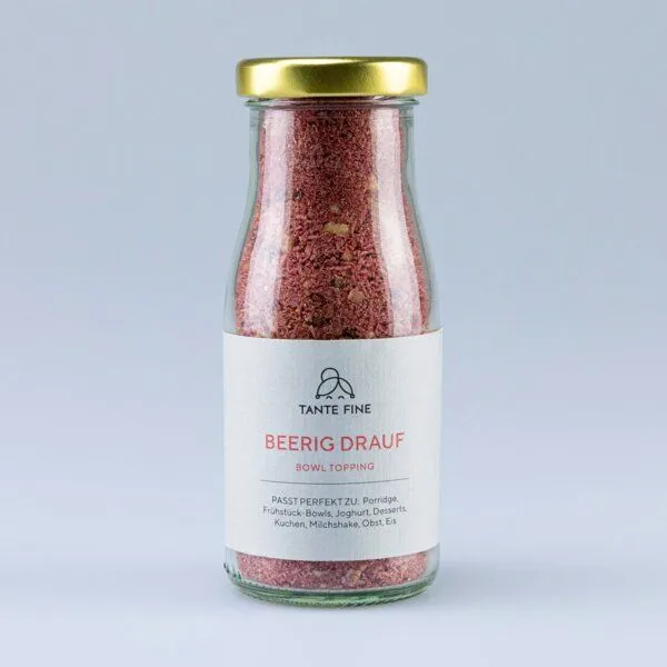 Tante Fine Tante Fine Bio Topping BEERIG DRAUF * Himbeer Topping * für Müsli und mehr – Produktbild 1 von 2