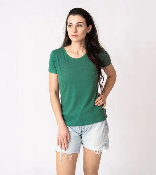 Gary Mash GARY MASH Damen Basicshirt aus Bambusviskose, Grün, – Produktbild 1 von 4