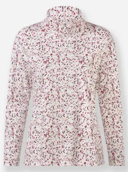 Witt Rollkragenshirt ecru-mauve-bedruckt – Produktbild 1 von 1