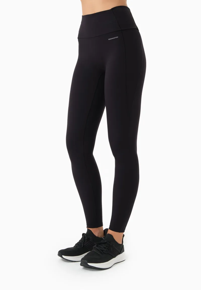 ORGANICATION ORGANICATION Damen vegan Leggings Hohe Taille Linnda Schwarz, Schwarz, – Produktbild 1 von 2