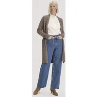 hessnatur hessnatur Strick Jacke Relaxed aus Bio-Schurwolle mit Bio-Baumwolle, Camel, – Produktbild 3 von 8