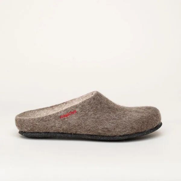 Magicfelt Magicfelt Filz-Hausschuh 709 aus 100% Merino-Wolle für Damen & Herren, Braun, – Produktbild 3 von 4