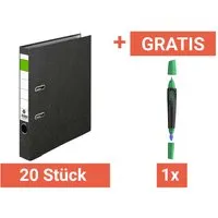20 x Ordner "Economy" Rückenbreite 5 cm, DIN A4 + GRATIS Schneider Tintenroller "BREEZE" – Produktbild 1 von 1