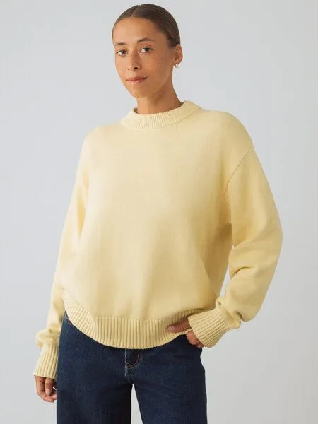 Honest Basics Honest Basics Damen Crew-Pullover aus 100% Bio-Baumwolle, Vanilla, – Produktbild 2 von 4