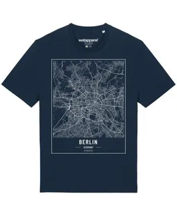 watapparel watapparel T-Shirt Unisex City maps Berlin Landkarte – Produktbild 1 von 1