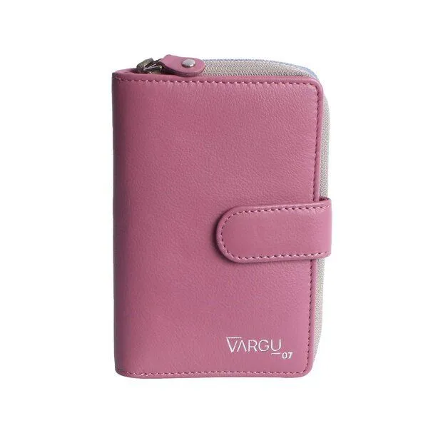 Vargu Vargu Echtleder Geldbörse MASIN 1-A, Mauve - grey, – Produktbild 2 von 4