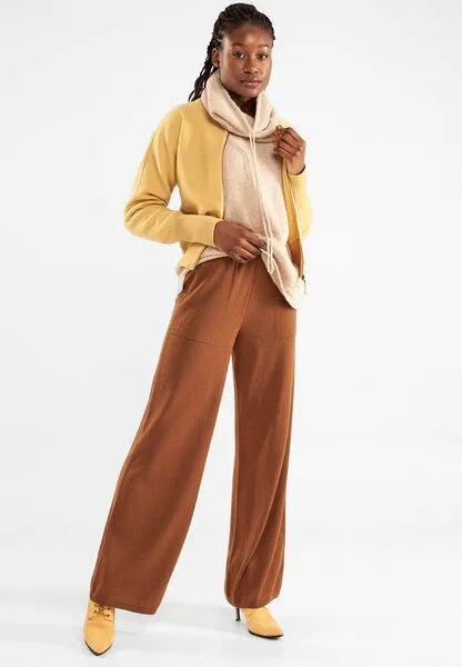 Alma & Lovis Alma & Lovis Strickhose aus Bio-Baumwoll-/Woll-Mix | Cotwool Strickhose, Nuss (braun), – Produktbild 4 von 4