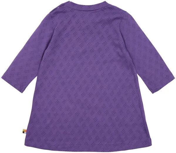 loud + proud loud + proud Baby & Kinder Kleid Jacquard Strick, GOTS-zertifiziert, Violet(lila), – Produktbild 1 von 1