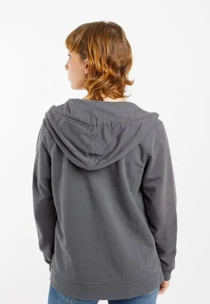 TORLAND TORLAND Damen Zip-Hoodie ZITA, Grau (asphalt), – Produktbild 2 von 4