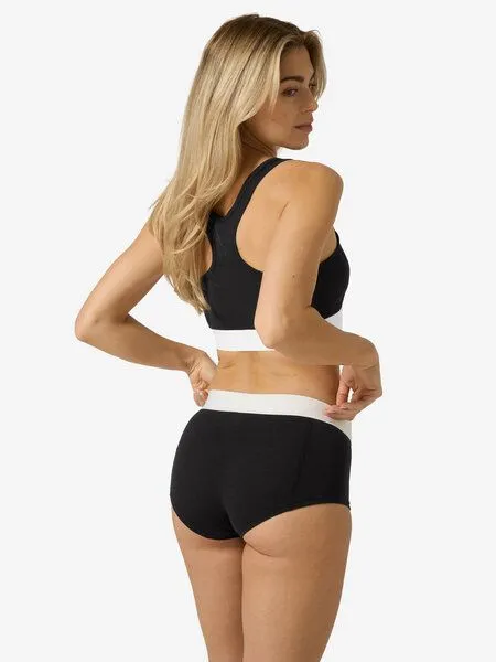 Super.Natural Super.Natural W BIO SEMPLICE BRA für Damen, Merino, Jet black, – Produktbild 2 von 4