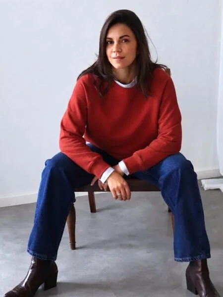 Kultgut Kultgut Raglanärmel- Goodness Sweatpullover/ Softly, Rot (tomatored), – Produktbild 1 von 4