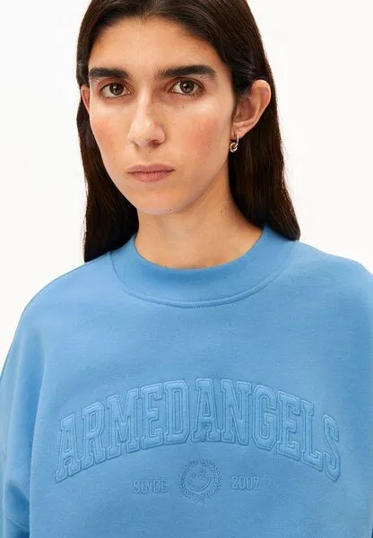 ARMEDANGELS ARMEDANGELS ALIZAA COLLEGE Damen Sweatshirt aus 100% Bio-Baumwolle, Skylight, – Produktbild 3 von 4