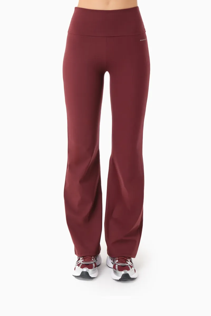 ORGANICATION ORGANICATION Damen vegan Hose Lavinn Bordeaux, Dunkelrot, – Produktbild 2 von 2