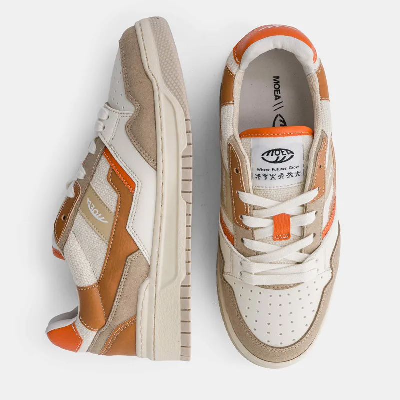 MoEa MoEa Herren vegan Sneakers Echo Brown & Orange, Braun, – Produktbild 2 von 2