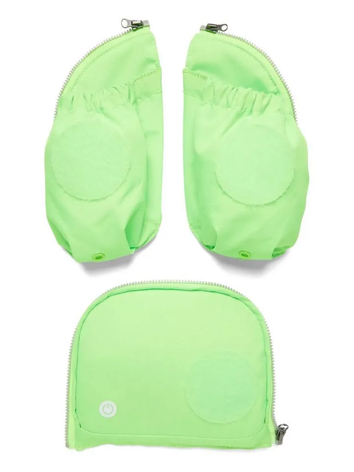 Ergobag Ergobag Schulranzen Fluo LED Seitentaschen Set, reflektierend, Grün, – Produktbild 1 von 4