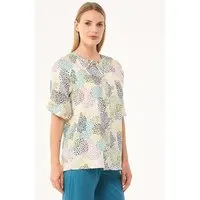 ORGANICATION ORGANICATION Bluse aus TENCEL Lyocell mit Allover-Print, Mehrfarbig(multi color), – Produktbild 1 von 1