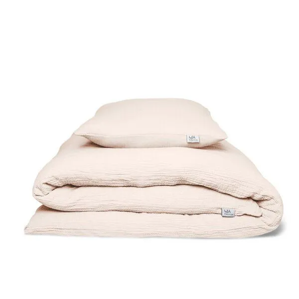 Hutch&Putch Hutch&Putch Musselin Bettwäsche Set 100% Bio-Baumwolle, Beige, – Produktbild 1 von 4