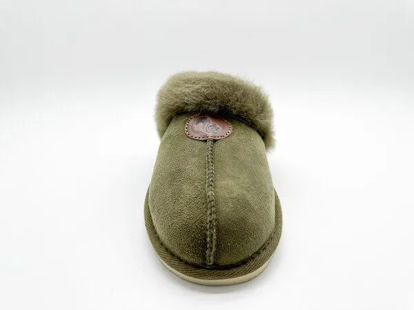 thies Pantoffel aus Schaffell "thies Pantoffel", Olive, – Produktbild 3 von 4