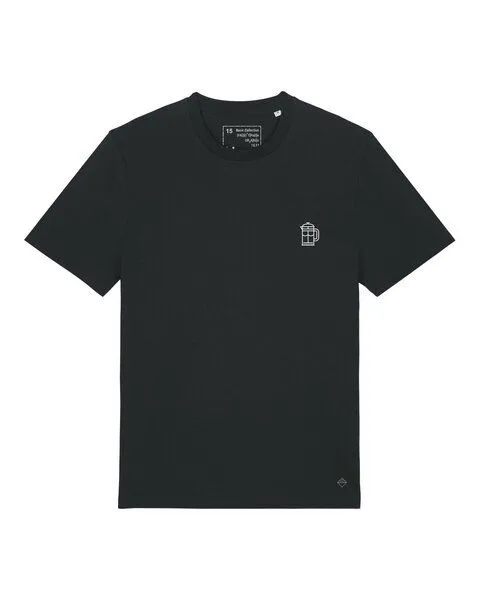 UNIPOLAR UNIPOLAR Besticktes T-Shirt, French press/black (schwarz), – Produktbild 1 von 3