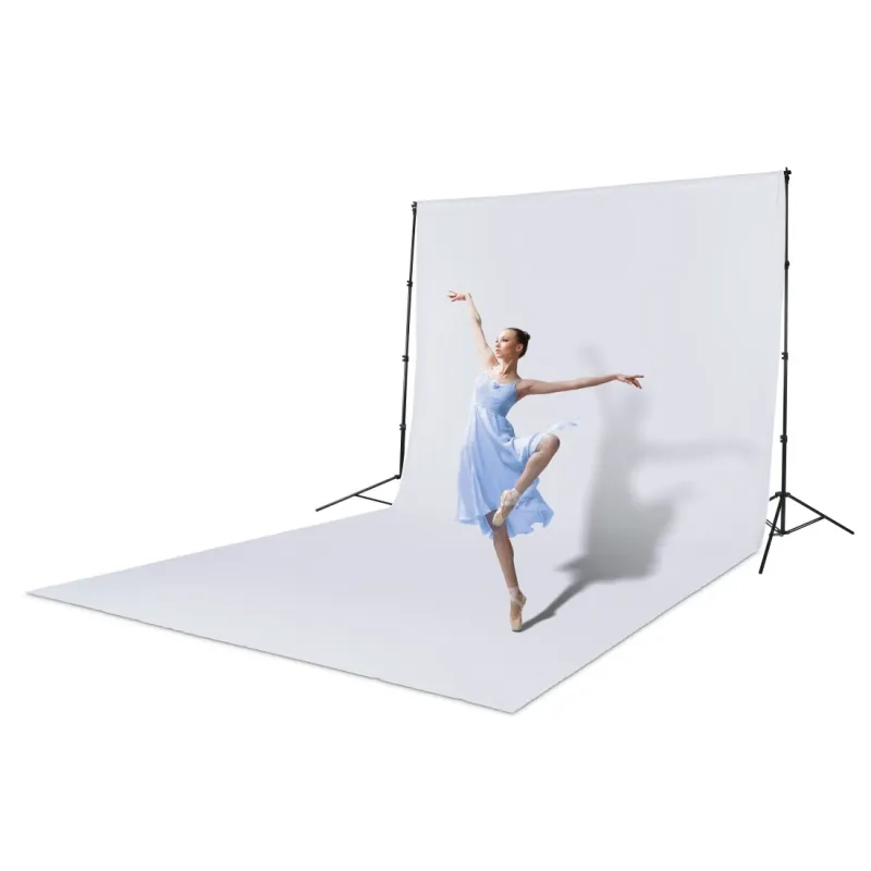 Hama Hama Fotostudio-Hintergrund, Stoff, Polytex, Non-Wrinkle, 2,94 x 6 m, Weiß, – Produktbild 2 von 2