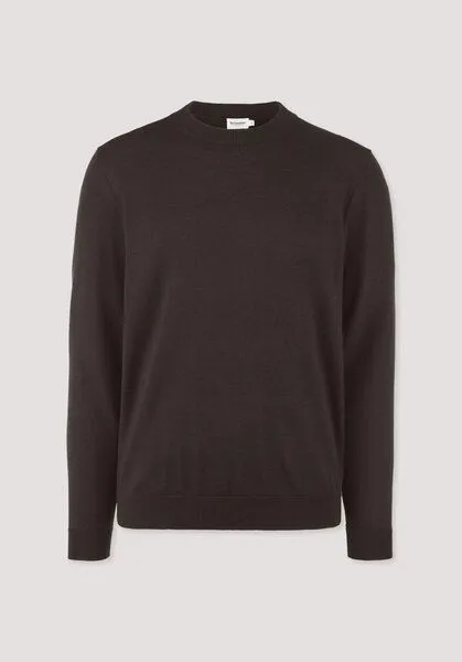 hessnatur hessnatur Pullover Regular aus reiner Bio-Merinowolle, Kakao braun, – Produktbild 4 von 4