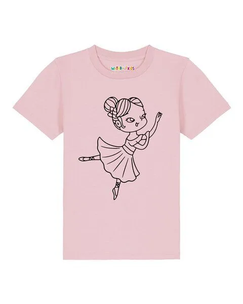 watabout.kids watabout.kids T-Shirt Kinder Ballerina, Cotton pink, – Produktbild 1 von 2