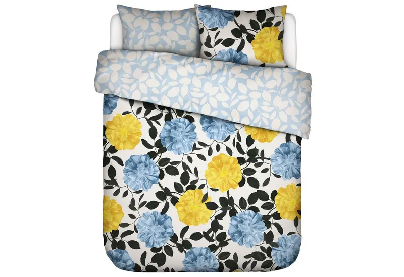 Essenza Bettwäsche Bloom With a view Bright White, Perkal, 2 teilig, Floral, Blumig, Weiß, – Produktbild 4 von 5