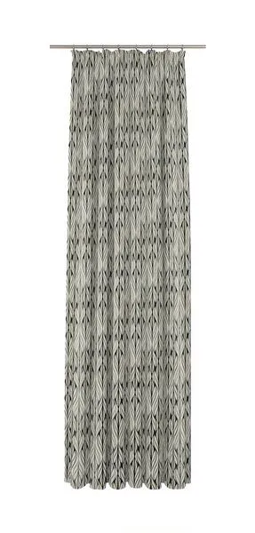 Nature by Adam Nature by Adam Vorhang aus Leinen und Bio-Baumwolle - Made in Germany - Wave, Natur-schwarz, – Produktbild 3 von 8