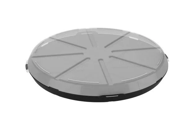 REuse REuse Pizzabox Verpackung - Essensbehälter, Schwarz transparent, – Produktbild 2 von 4