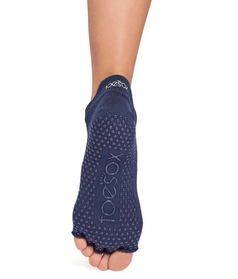 ToeSox Sportsocken Toesox half toe LOWRISE Logo auf der Ferse und in der Gummierung der Sohle, Blau, – Produktbild 2 von 2