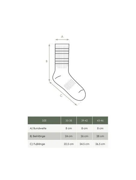 FUXBAU FUXBAU Retro Tennissocken, Creme orange gelb, – Produktbild 1 von 4