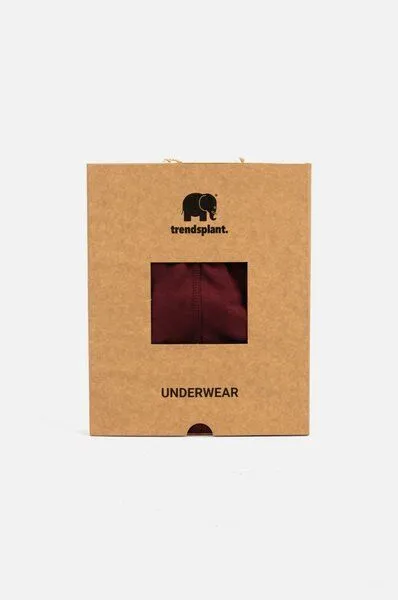 Trendsplant Trendsplant Organic Essential Boxer Briefs Burgundy, Rot, – Produktbild 3 von 4
