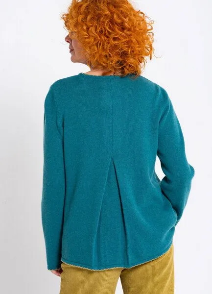 Heidekönigin Heidekönigin Pullover THEA - GOTS, Lagune, – Produktbild 3 von 3