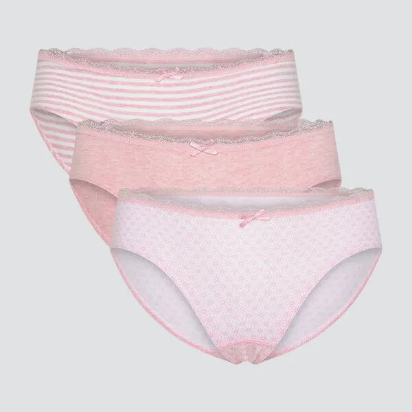 comazo|earth comazo|earth Fairtrade Mädchen Slip 3er Pack | GOTS zertifiziert, Rosa-melange mix, – Produktbild 4 von 4