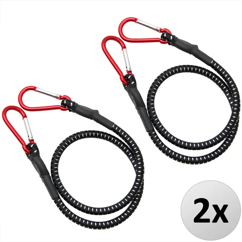 Casaria® Casaria Deuba Spanngummi Expander 2 tlg 100 x 1cm schwarz / weiß / rot – Produktbild 1 von 1